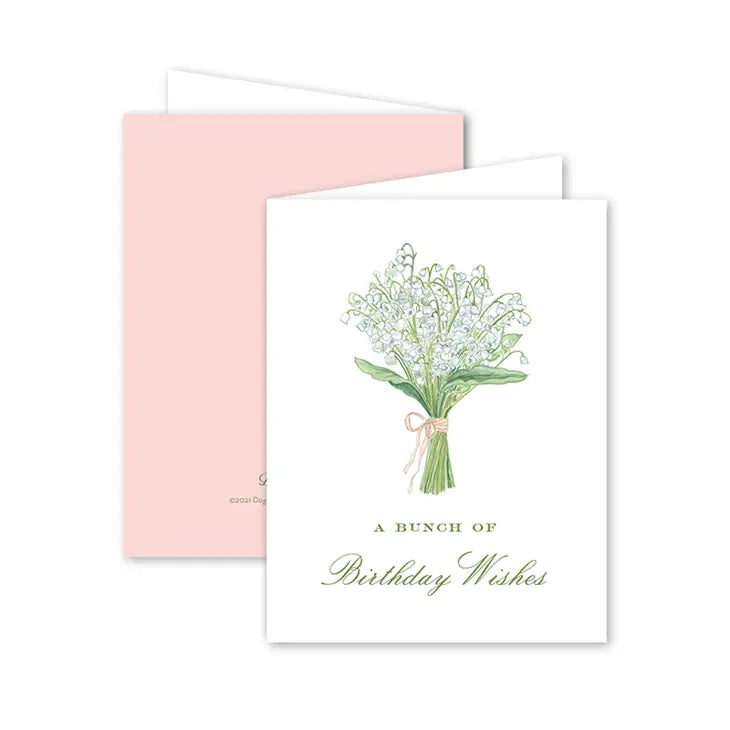 Lilly of the Valley Birthday Greeting Card - Bloom and Petal