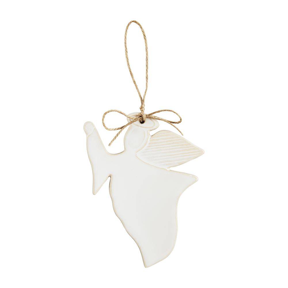 White Glazed Ornaments