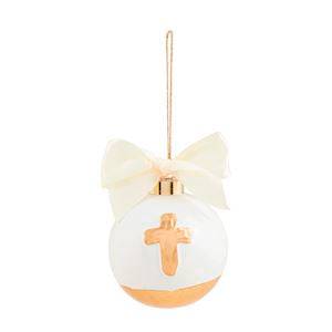 Cross Hand Painted Ornament