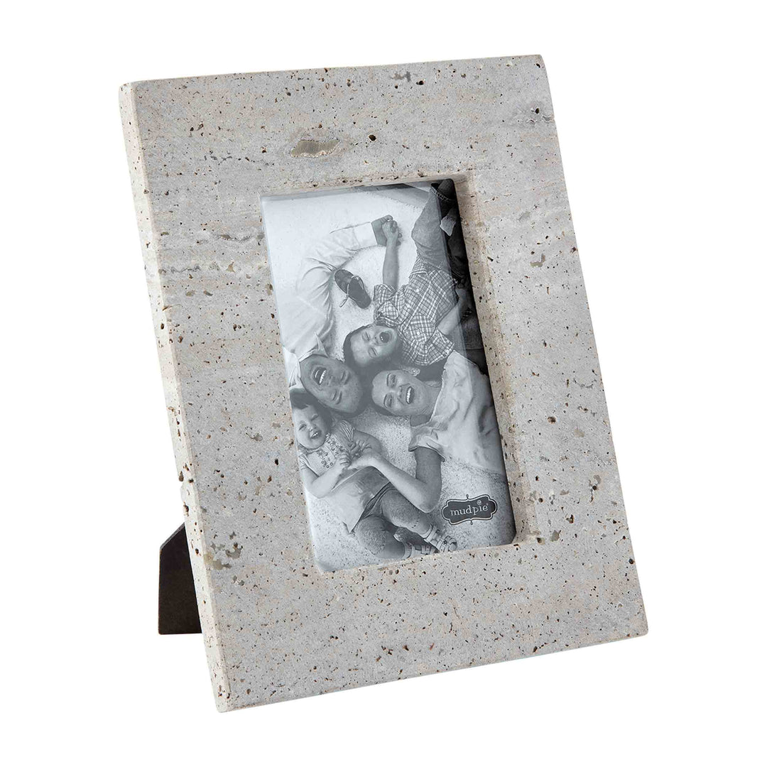 Small Gray Travertine Frame