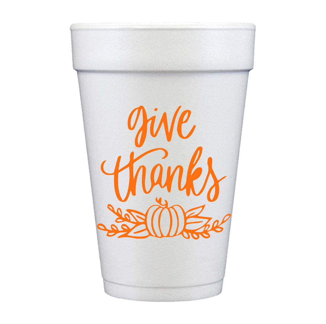 Give Thanks Styrofoam Cup