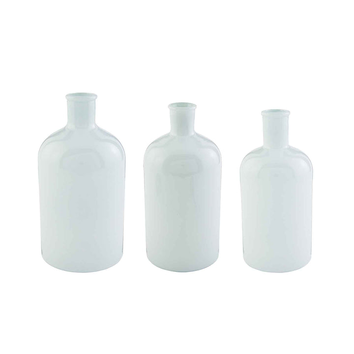 White Bottle Neck Vases (3 Sizes)