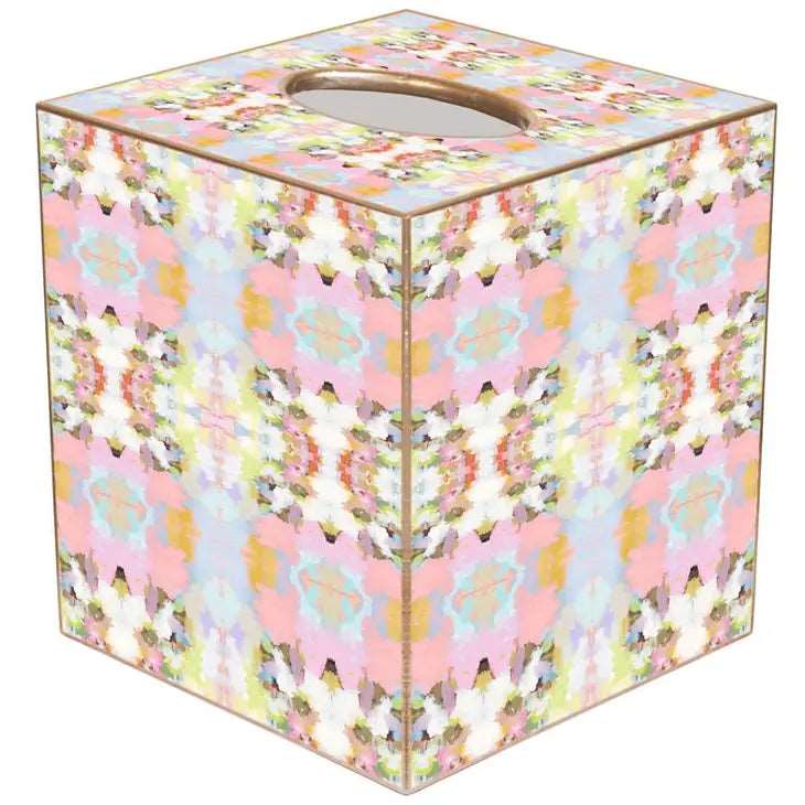 Brooks Avenue Pink Tissue Box Cover by Laura Park