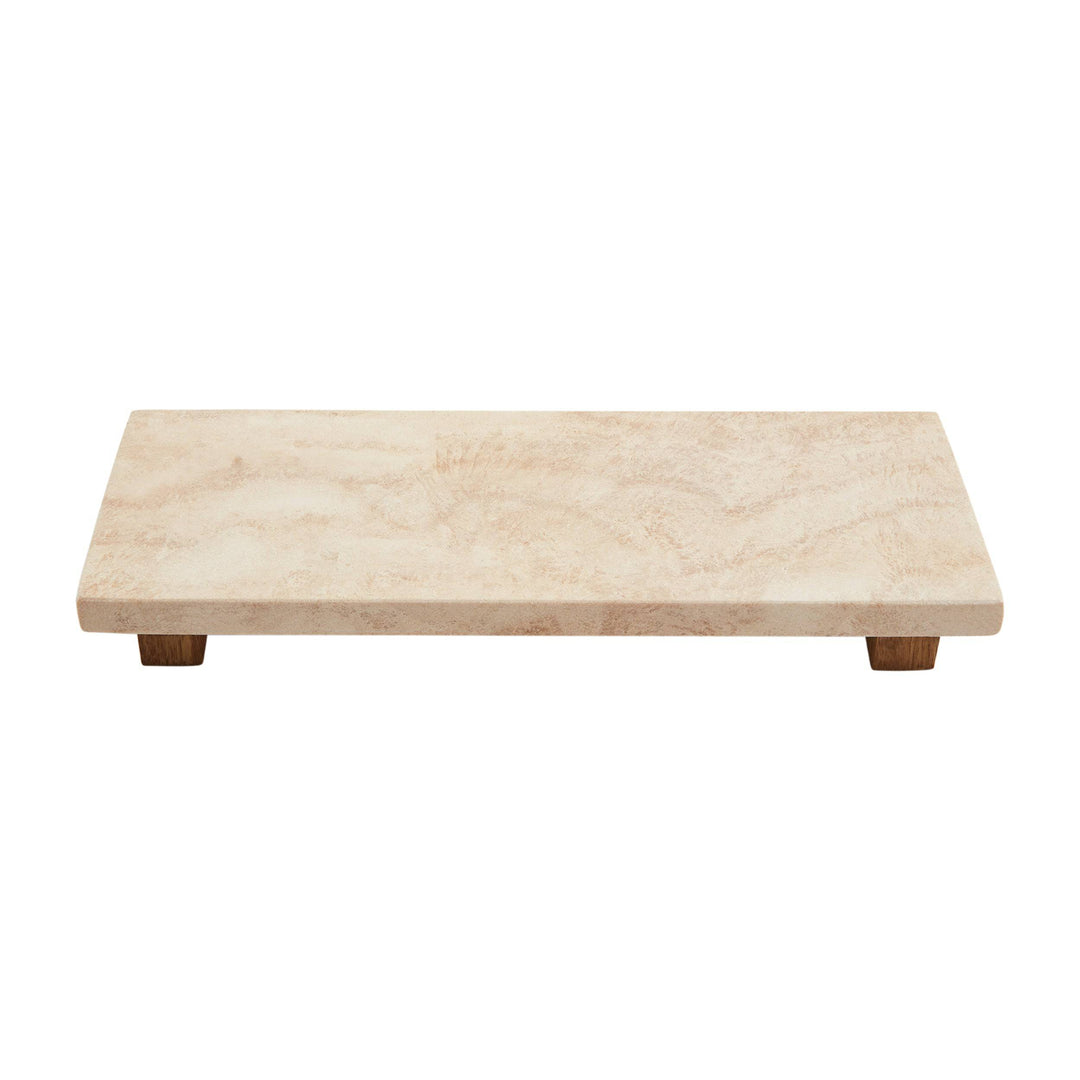 Large Stone Footed Tray