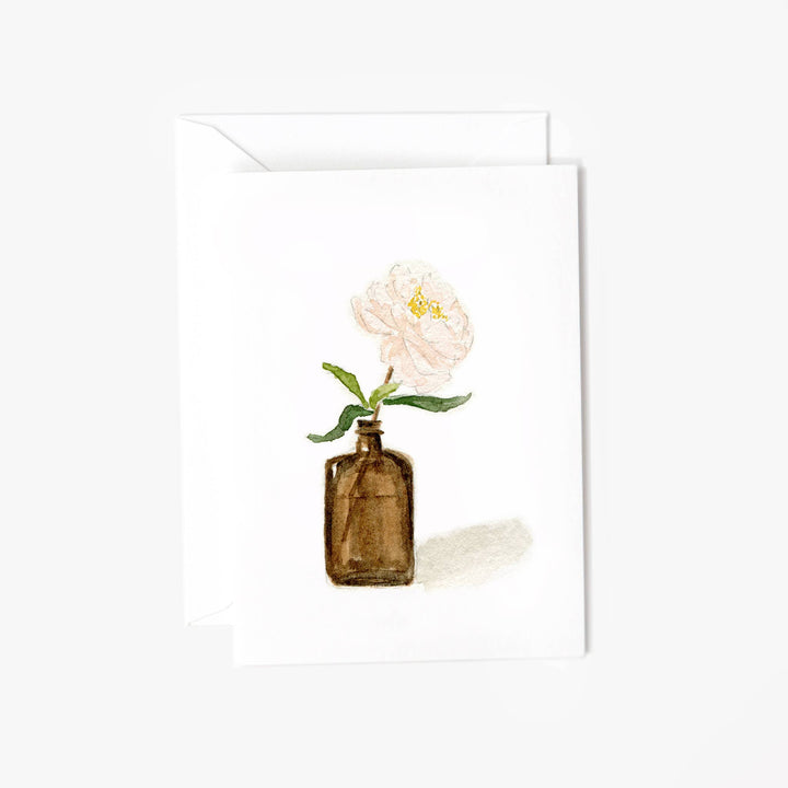 Peony Mini Notecard by Emily Lex