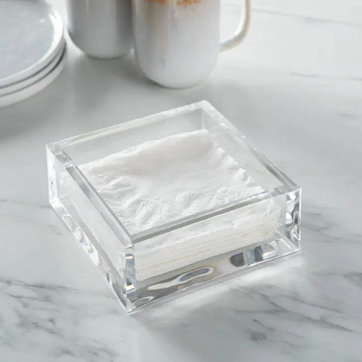 Acrylic 6x6 Cocktail Napkin Holder