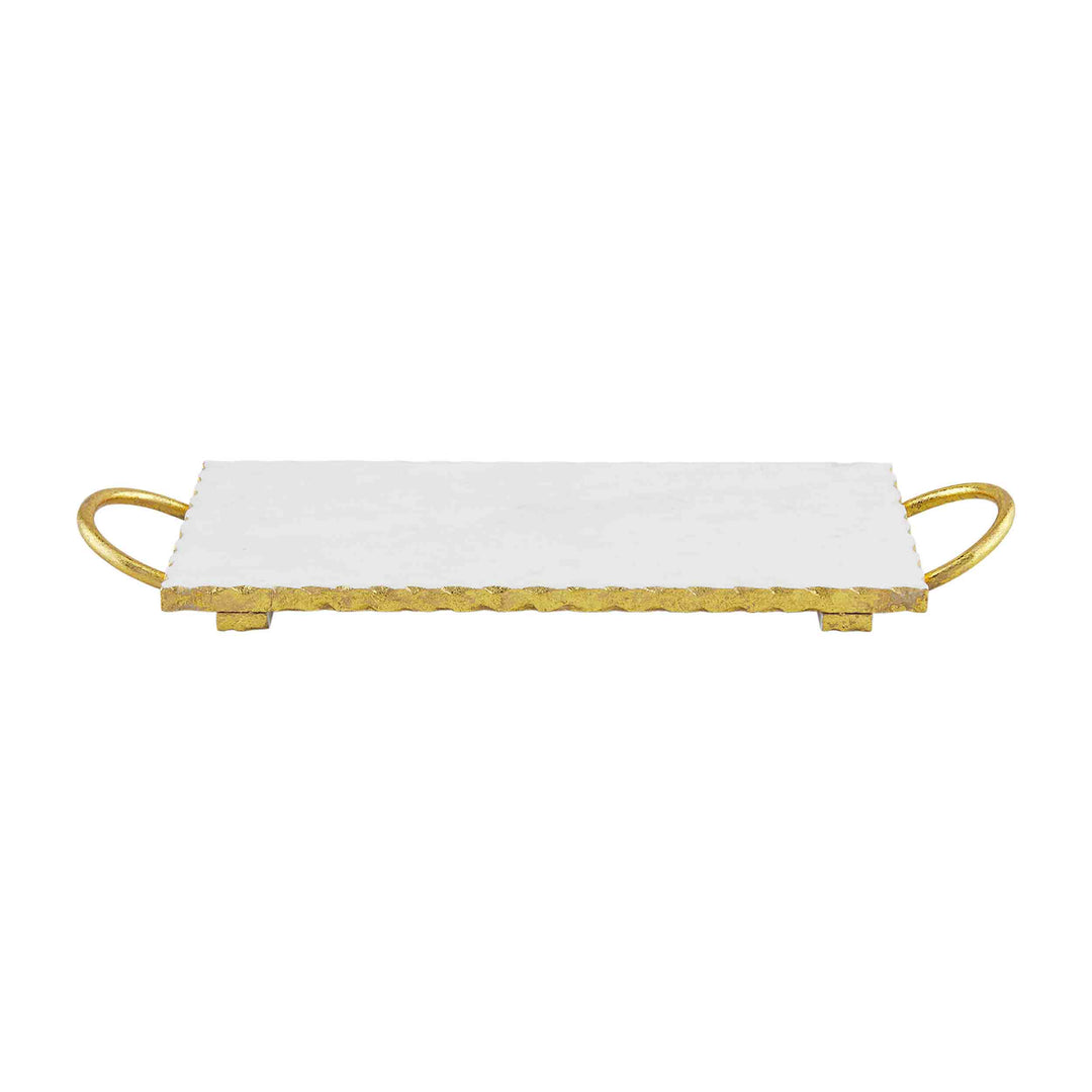 Gold & Marble Board With Handles - Bloom and Petal