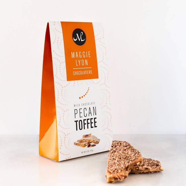 Milk Chocolate Pecan Toffee 6oz. by Maggie Lyon