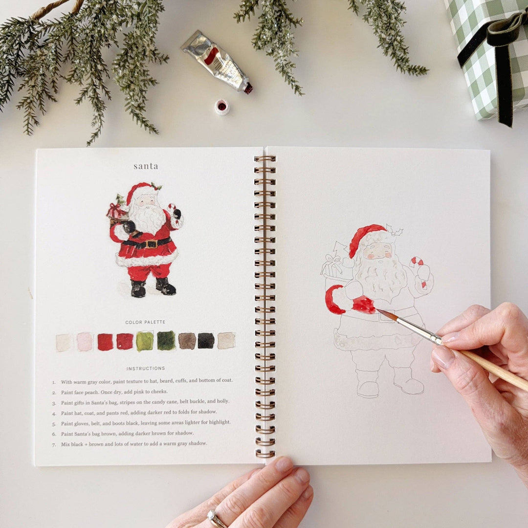 Christmas Watercolor Workbook by Emily Lex