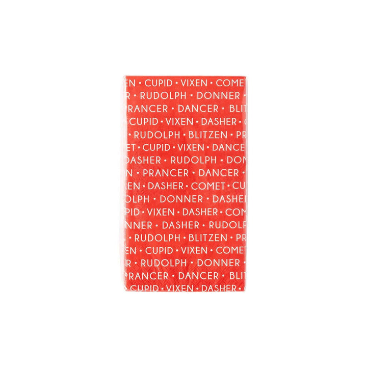 Reindeer Names Guest Towel Napkin