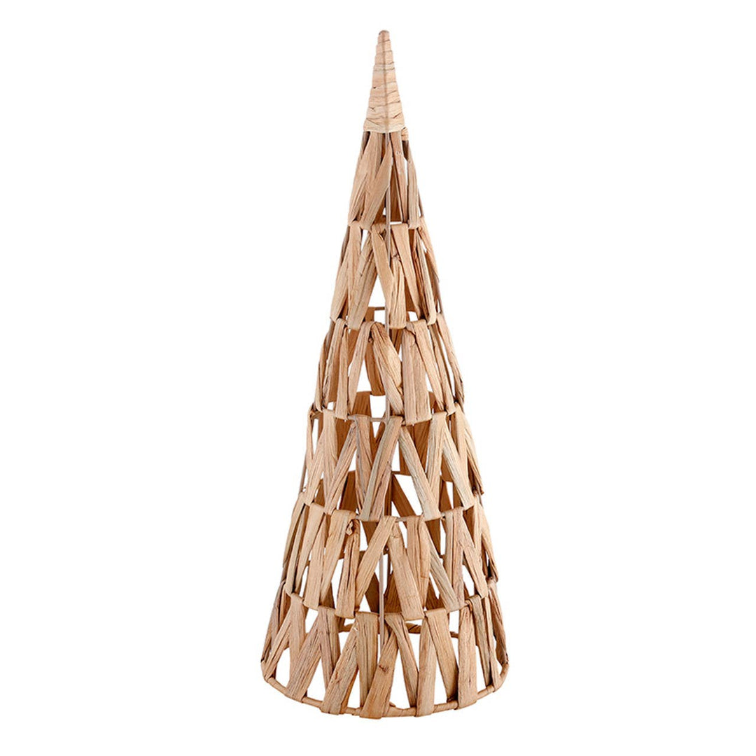 Open Weave Hyacinth Cone Tree- Large