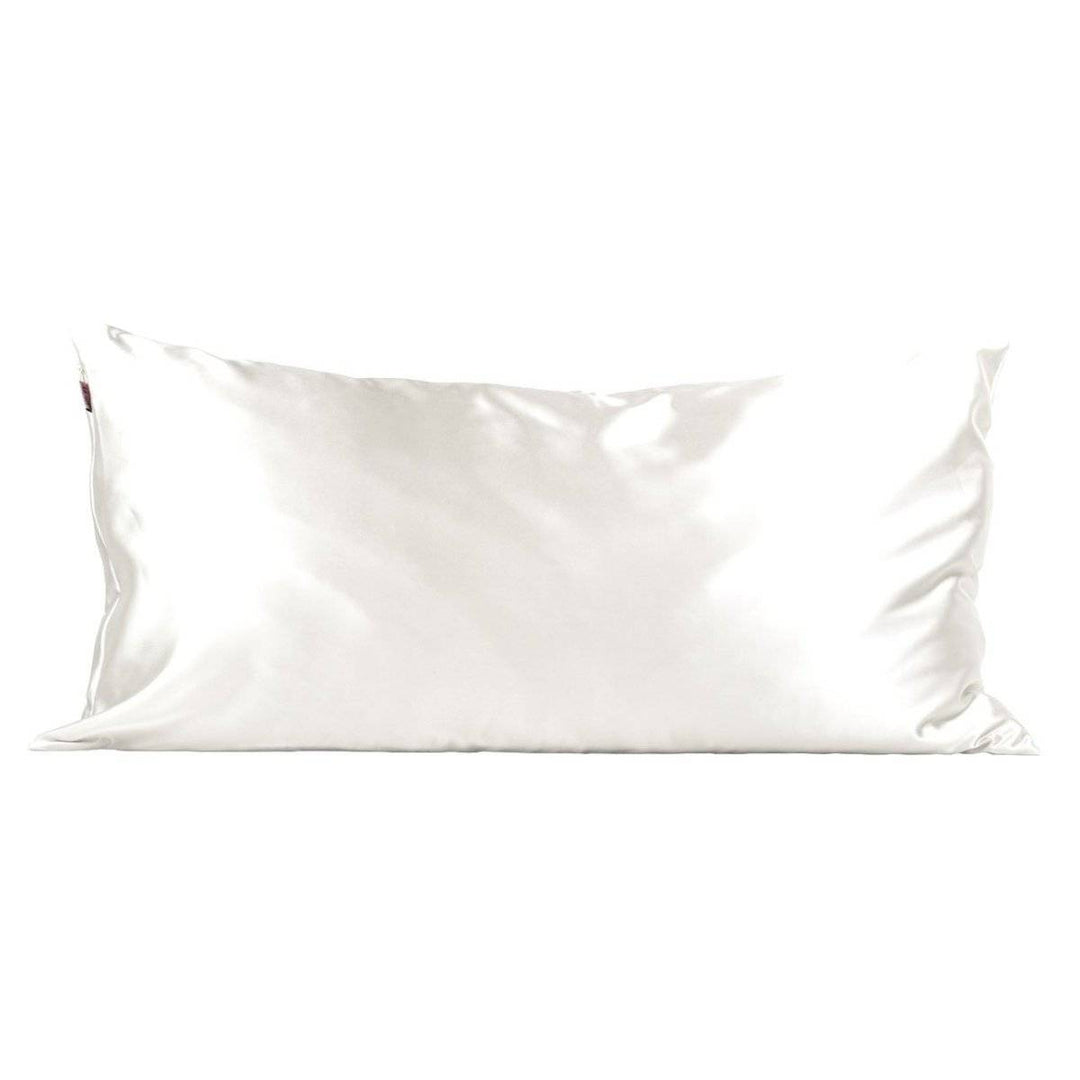 Kitsch Ivory Satin Pillow Case- King