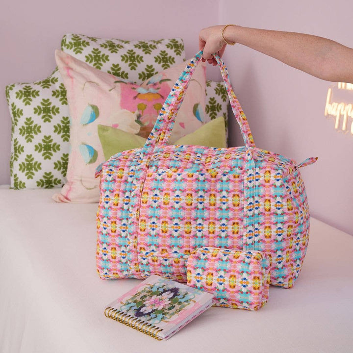 Sumner Pink Small Cosmetic Bag by Laura Park: Small