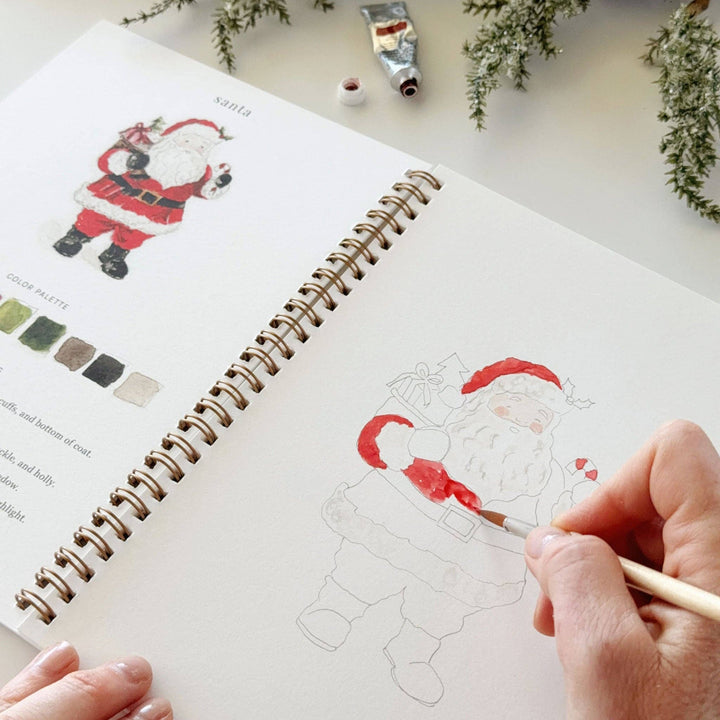 Christmas Watercolor Workbook by Emily Lex