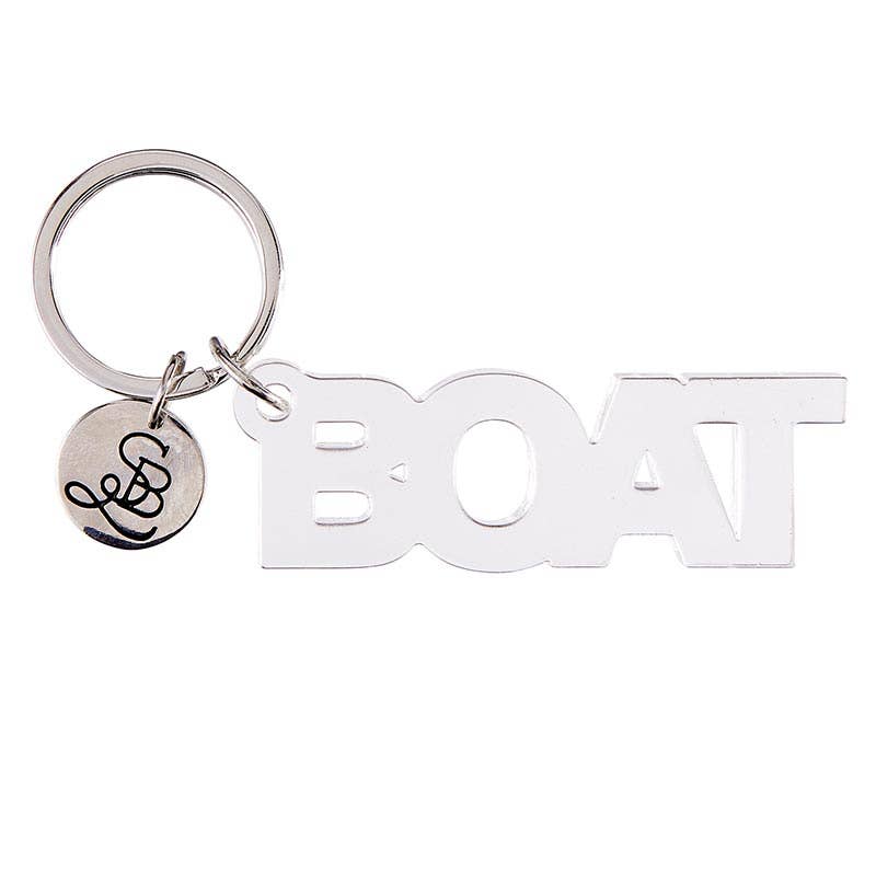 Acrylic Word Keychain - Boat - Bloom and Petal