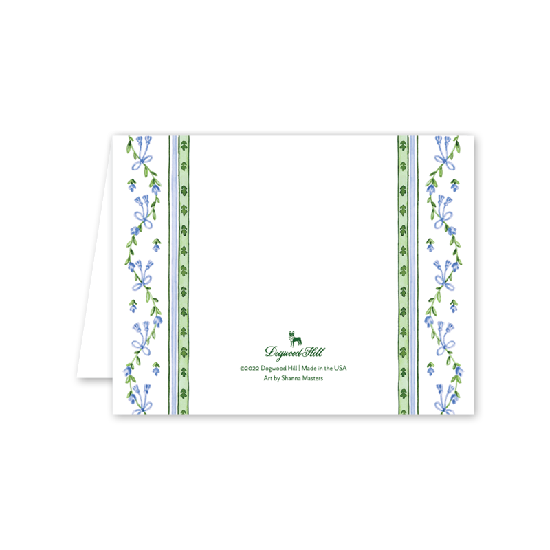 Broderie Bleue Wedding: Single Card