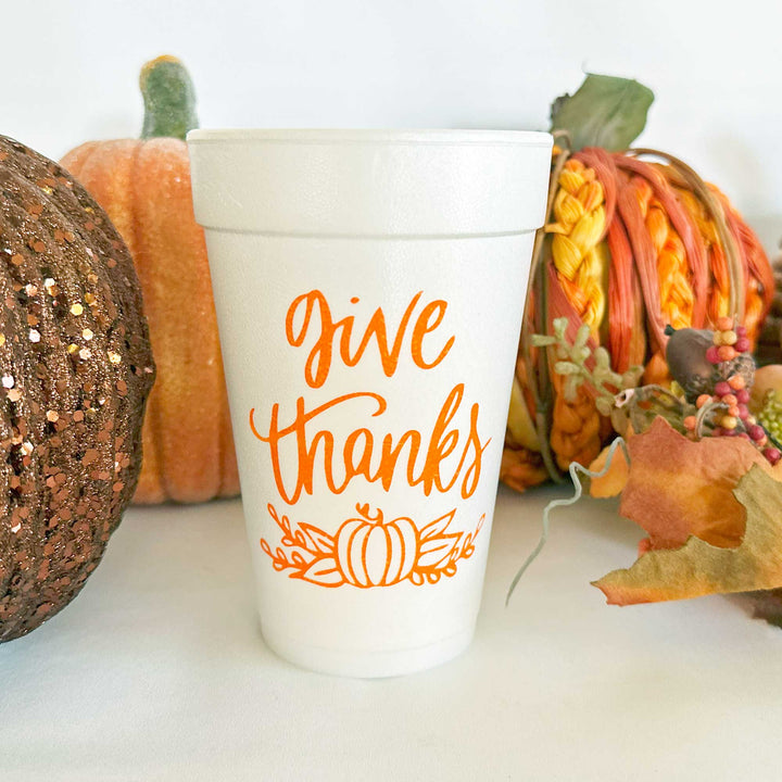 Give Thanks Styrofoam Cup