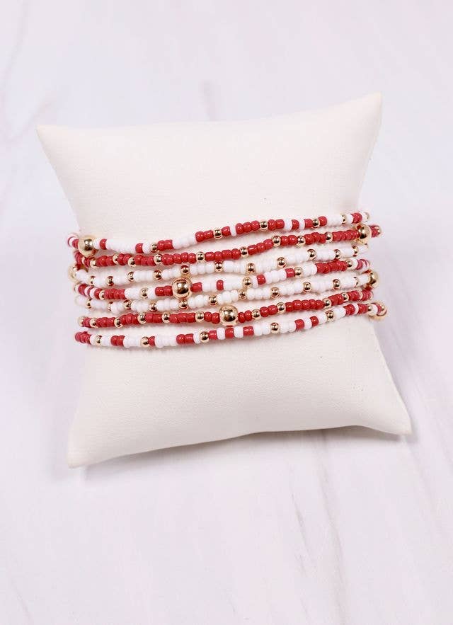 Karnes Bracelet Set Crimson