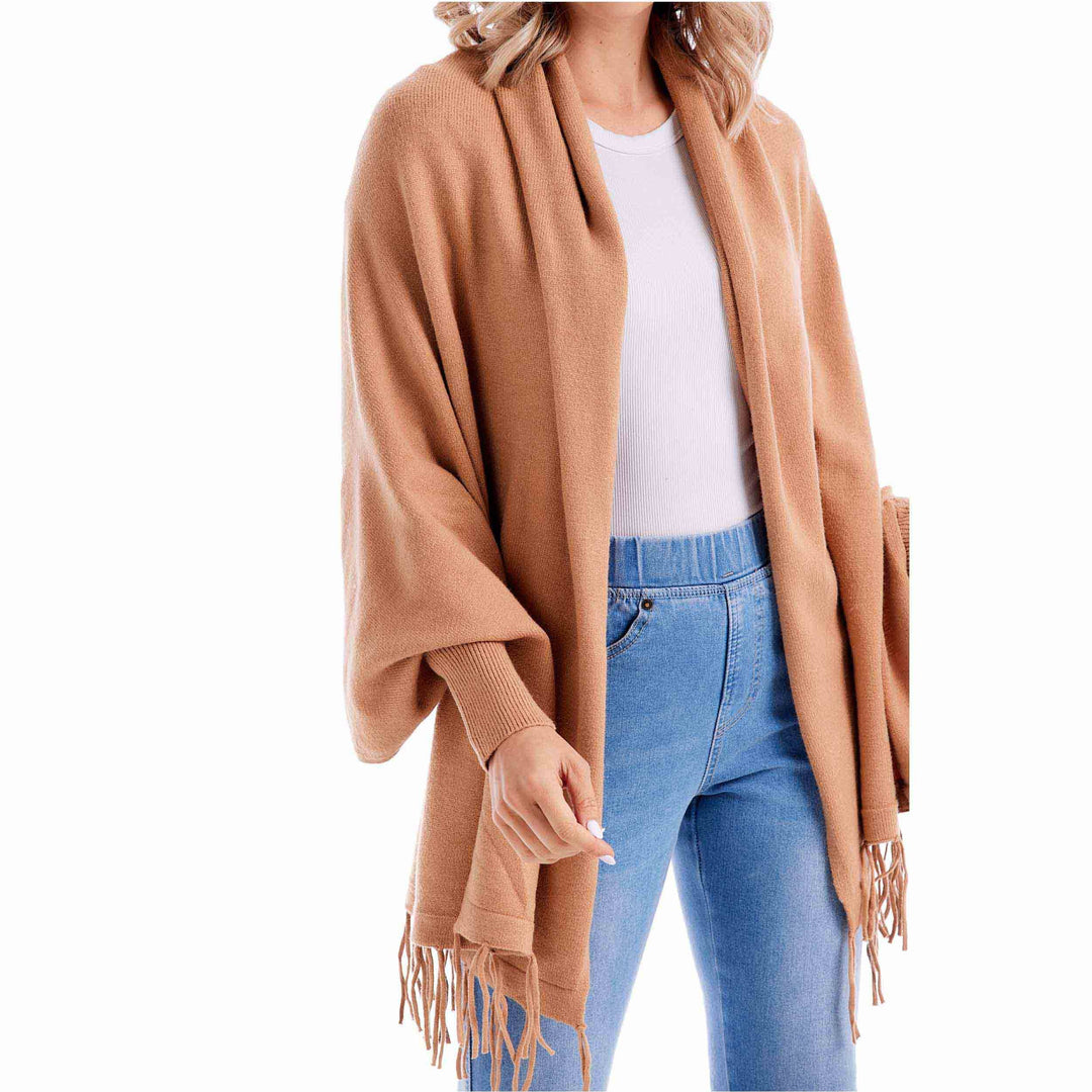 Tan Cardigan Wrap