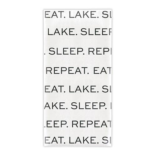 Thirsty Boy Tea Towel - Eat.Lake.Sleep.Repeat. - Bloom and Petal