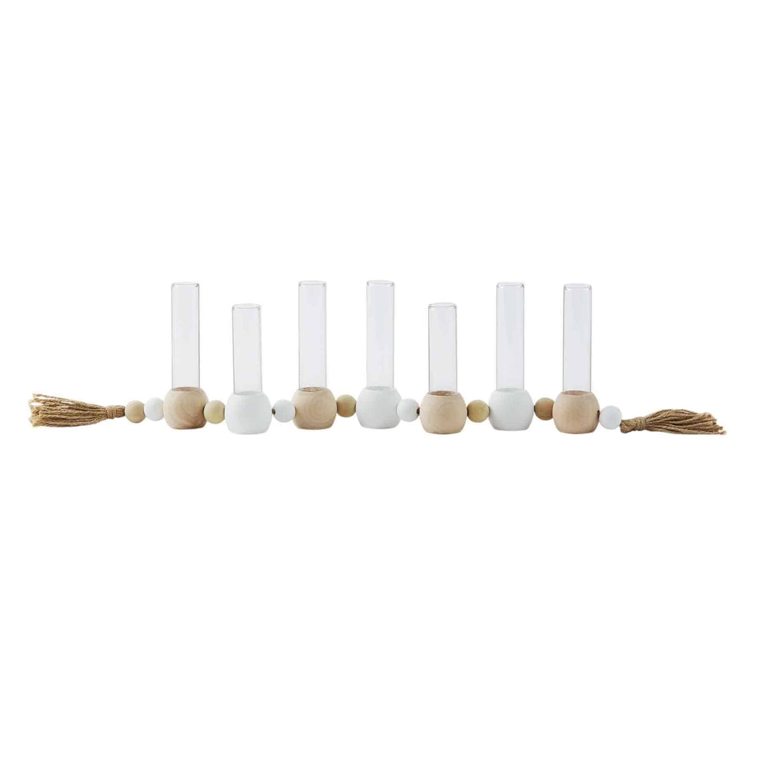 Natural Connected Beaded Vases