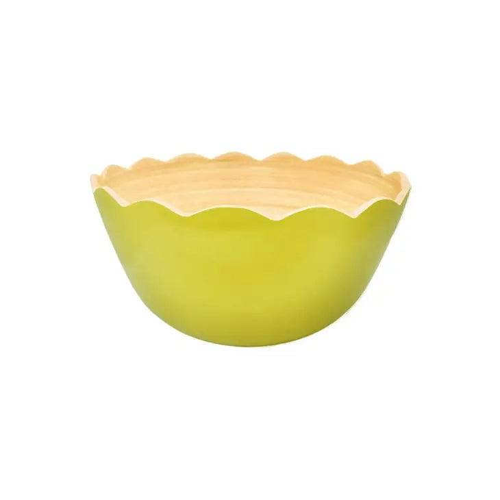 Laura Park Green Scalloped Dip Bowl