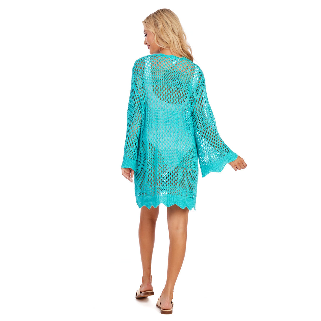 Teal Milton Crochet Tunic - Bloom and Petal