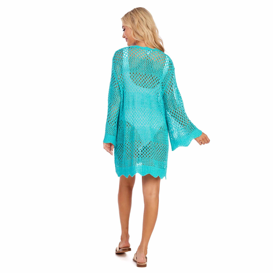 Teal Milton Crochet Tunic