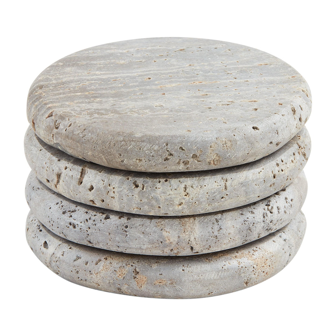 Gray Stone Coaster Set