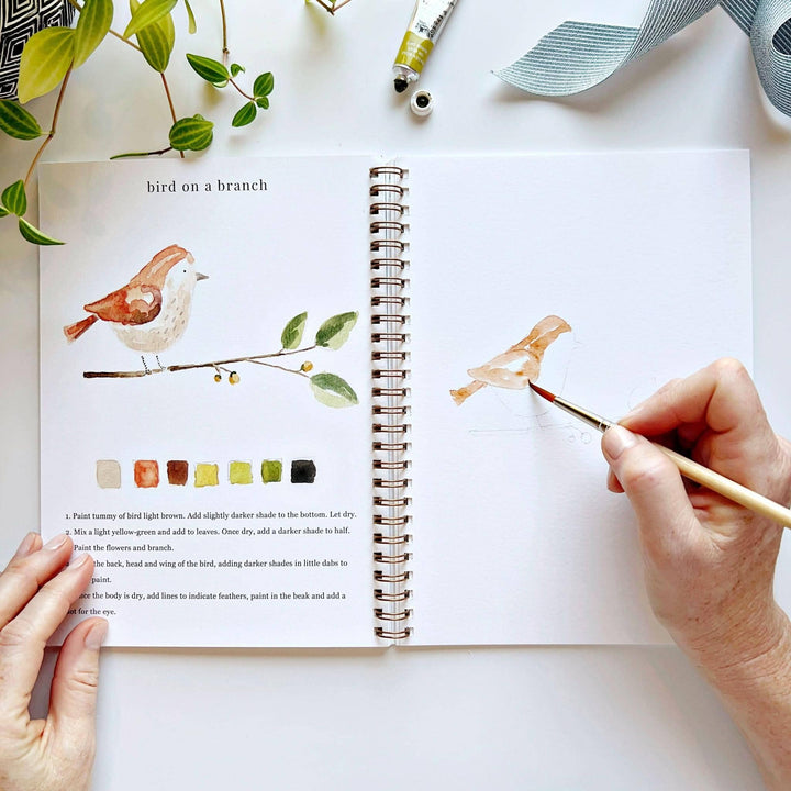 Animals watercolor workbook by Emily Lex