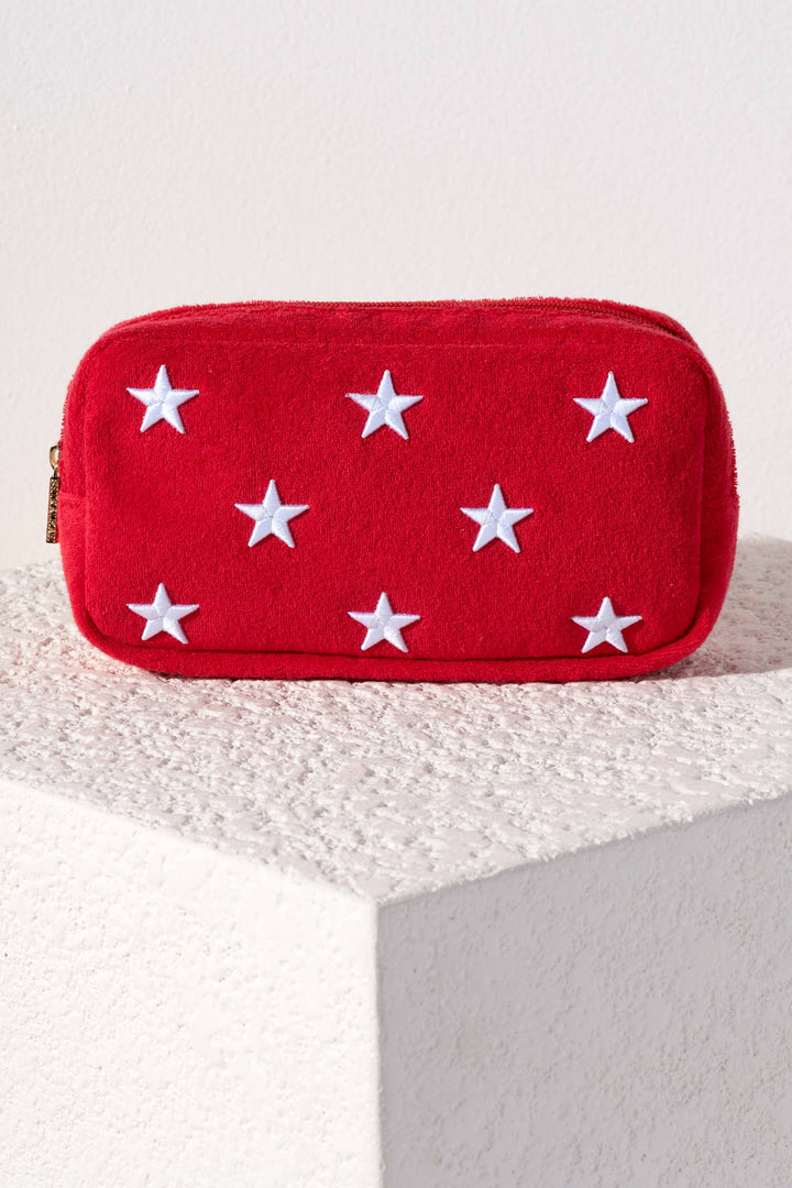 Sol Stars Zip Pouch: Red