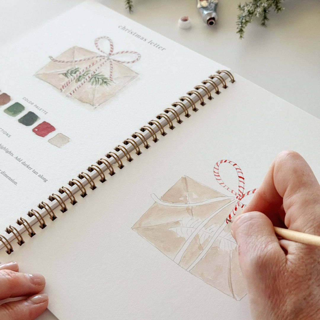 Christmas Watercolor Workbook by Emily Lex