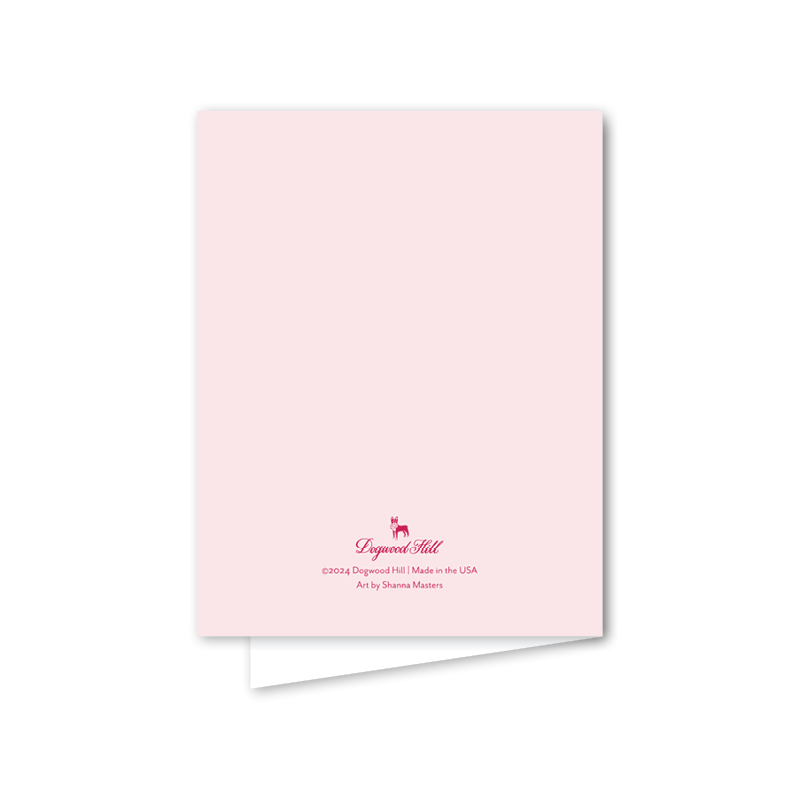 Pink Delight Floral Vase: Single Card