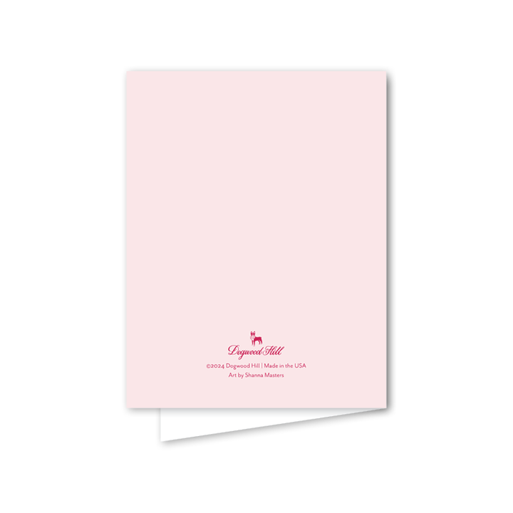 Pink Delight Floral Vase: Single Card