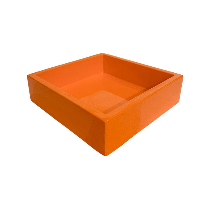 Orange Bamboo Cocktail Napkin Holder