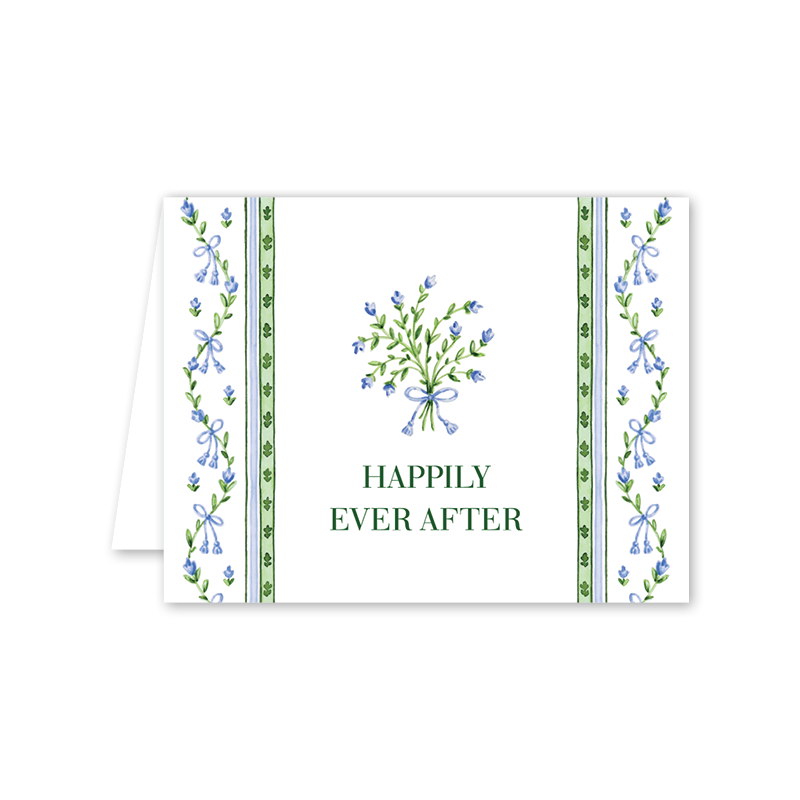 Broderie Bleue Wedding: Single Card