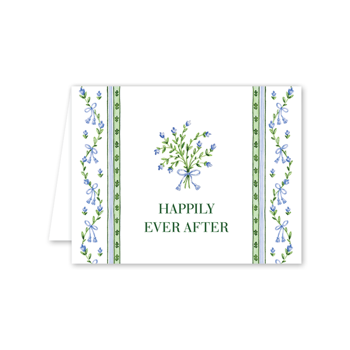 Broderie Bleue Wedding: Single Card