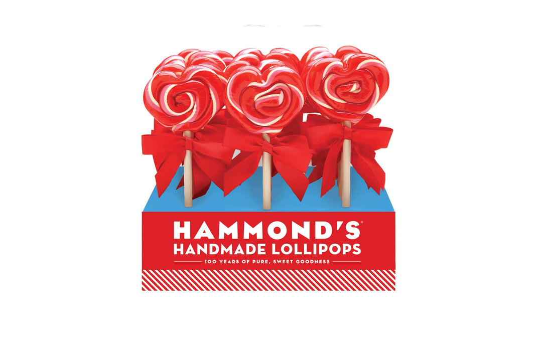 Hammond's Heart Strawberry Shortcake Lollipop 1oz