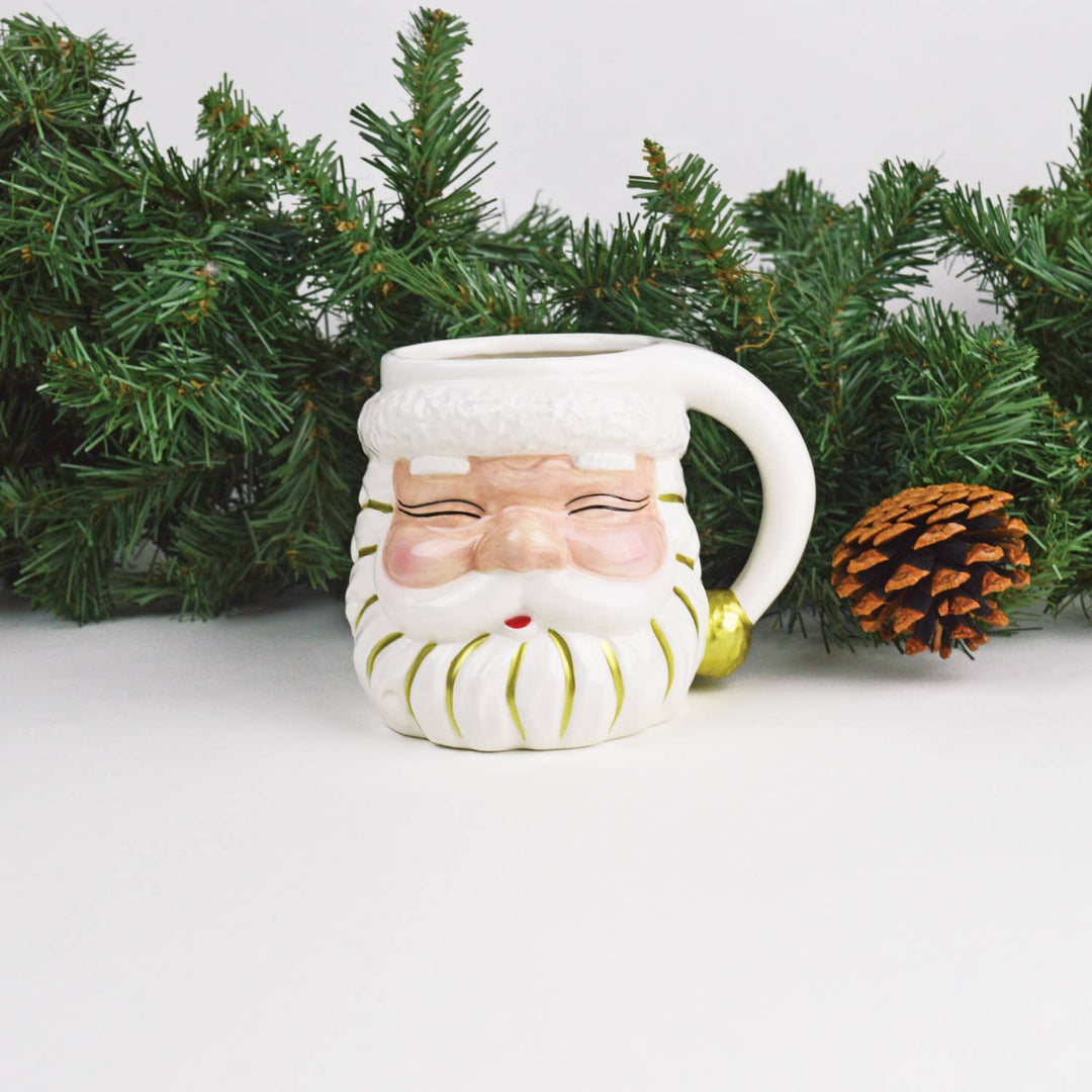 White Santa Mug - Bloom and Petal