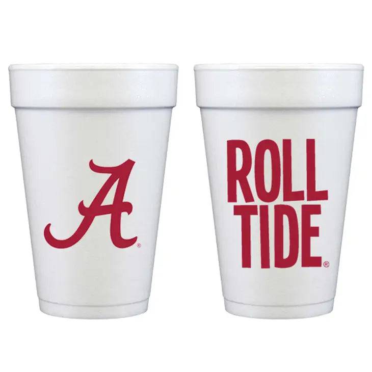 Alabama Roll Tide Styrofoam Cups