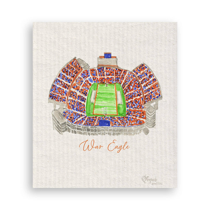 Auburn Football Stadium Tea Towel - Bloom and Petal