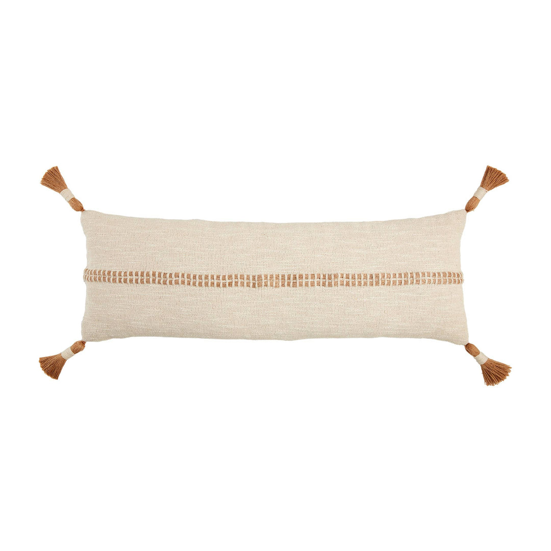 Long Jute Stripe Pillow