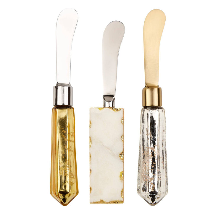 Marble and Mercury Glass Spreaders