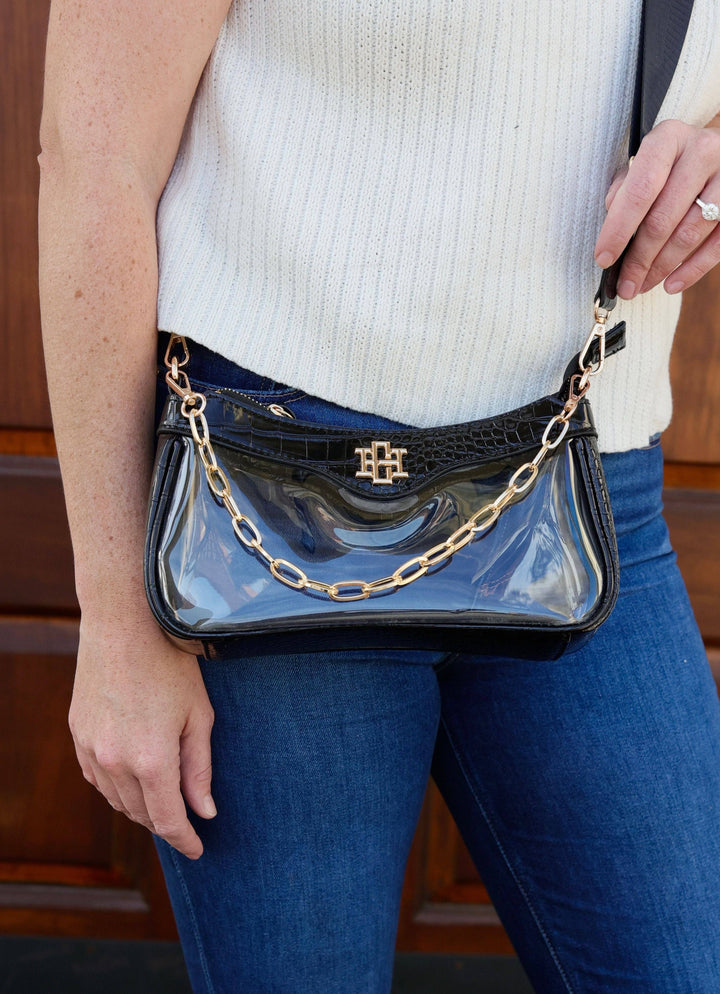 Cassidy Clear Crossbody Black