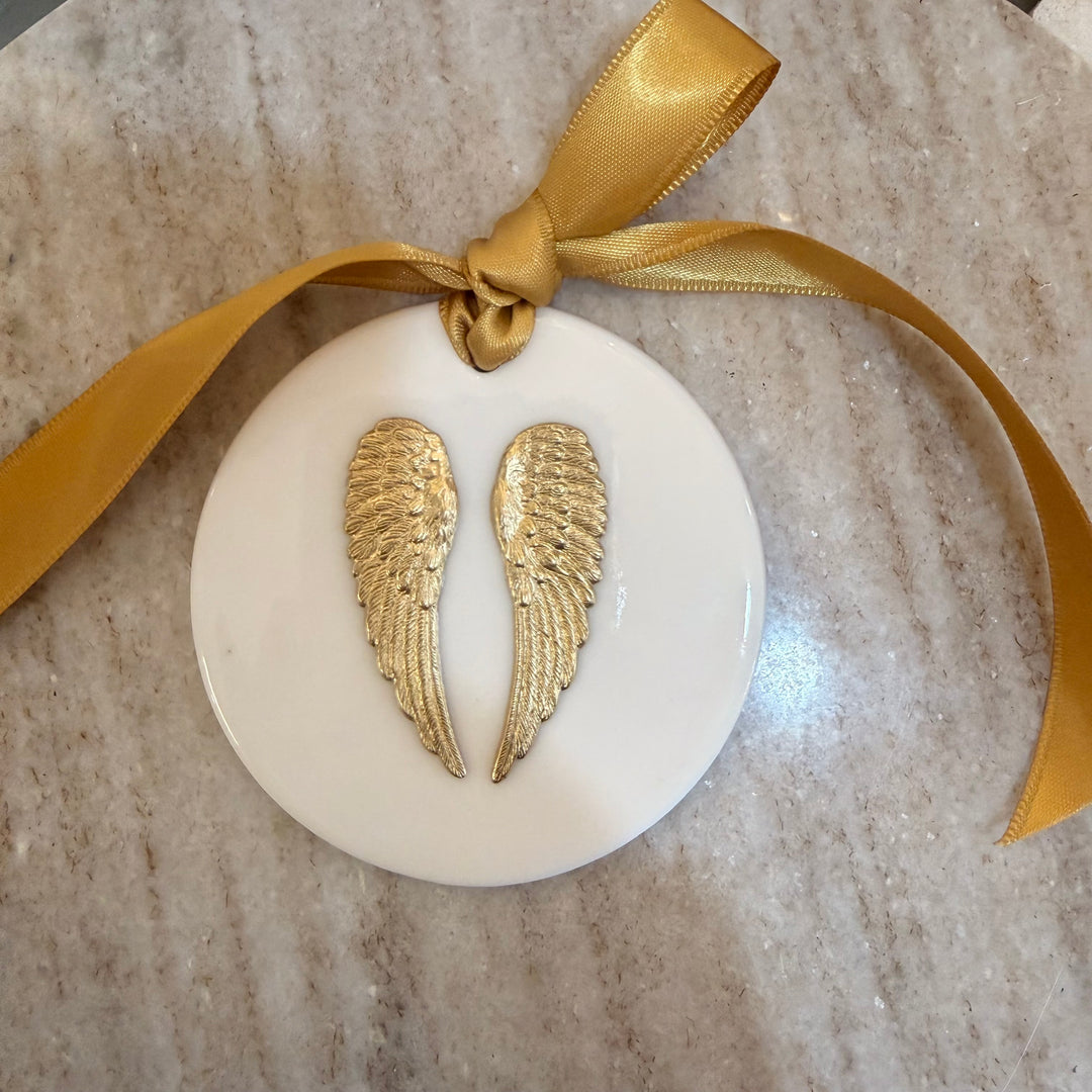 Ceramic Angel Wing Ornament