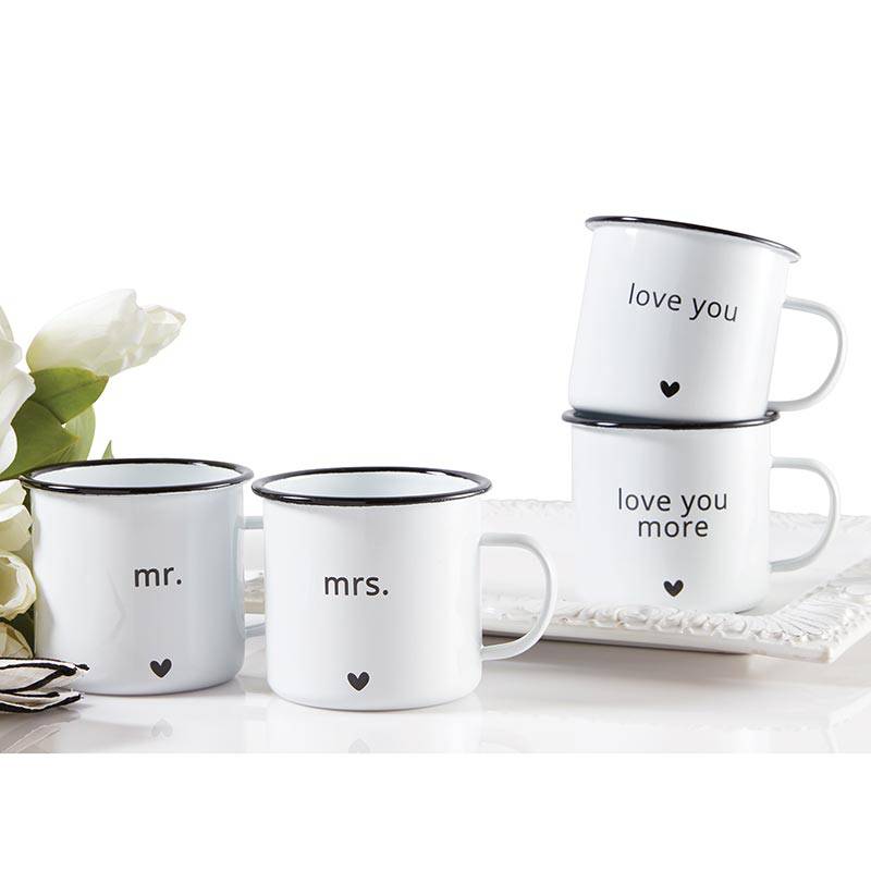 Love You More Enamel Mug Set