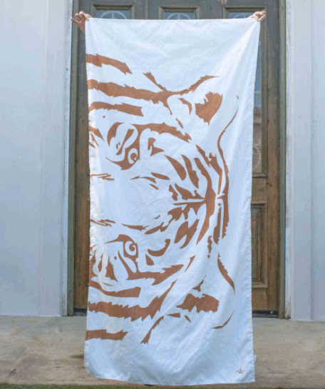 Eye of the Tiger Beach Towel