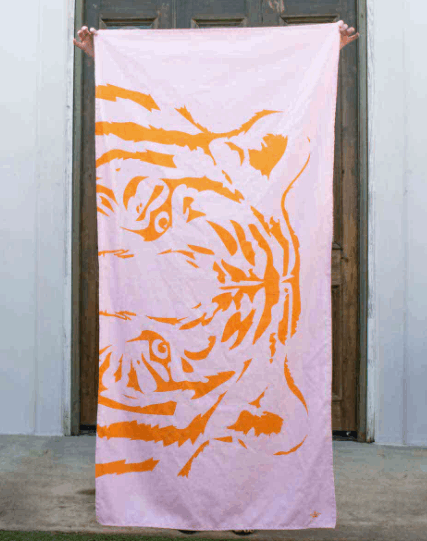 Eye of the Tiger Beach Towel