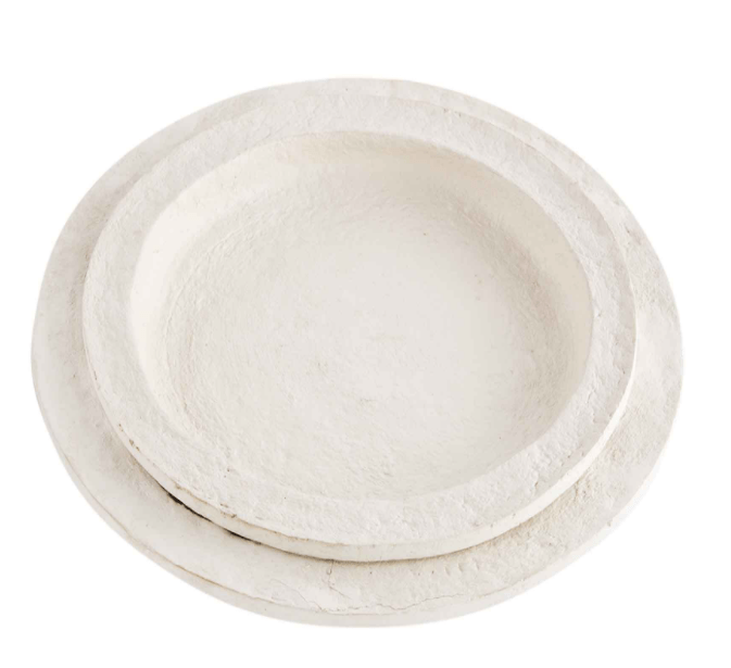 Round Paper Mache Trays