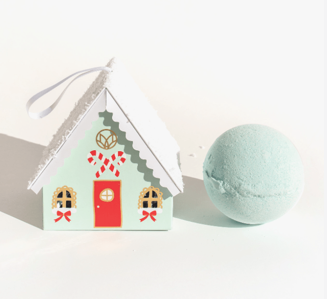 Musee Blue Christmas Village Boxed Bath Balm